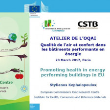 Présentation - Promoting health in energy performing buildings in EU -Stylianos Kephalopoulos