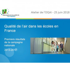 Présentation - Qualité de l’air et confort dans les écoles en France : premiers résultats de la campagne nationale