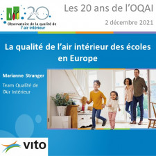 La qualité de l'air intérieur des écoles en Europe (Les 20 ans de l'OQAI)