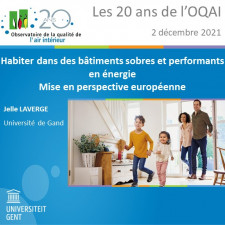 Habiter dans des bâtiments sobres et performants en énergie : Mise en perspective européenne