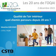 Qualité de l'air intérieur : Quel chemin parcouru depuis 20 ans ?