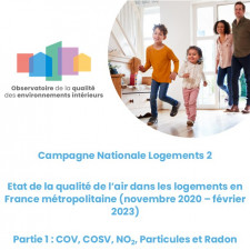 Campagne Nationale Logement 2 - Partie 1 : COV, COSV, NO2, Particules et Radon